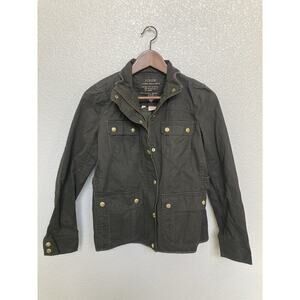 NEW J Crew Women Relaxed Boyfriend Field Jacket XS Olive Green military classic
